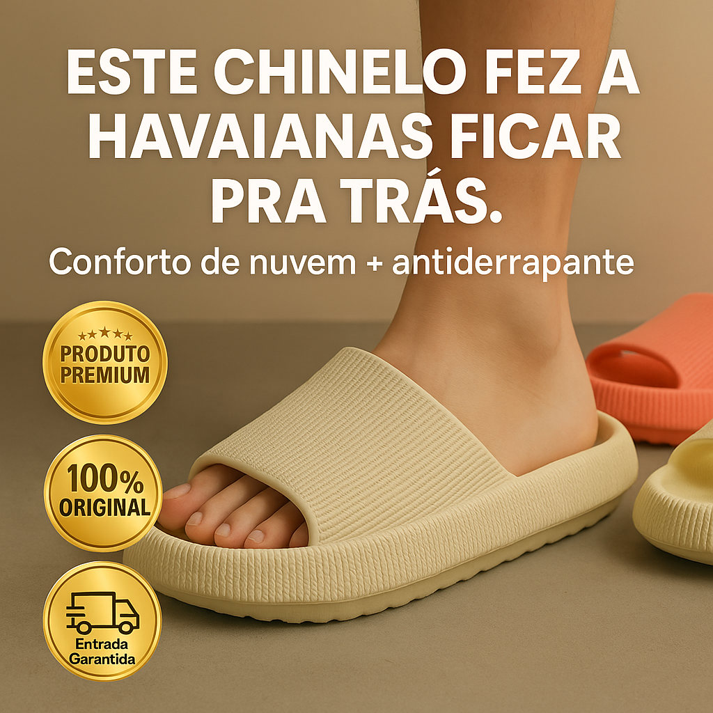 Chinelo Antiderrapante EVA - Único 100% Original | Promoção: Comprando 2 pares, você ganha 20% de Desconto | 4.9⭐
