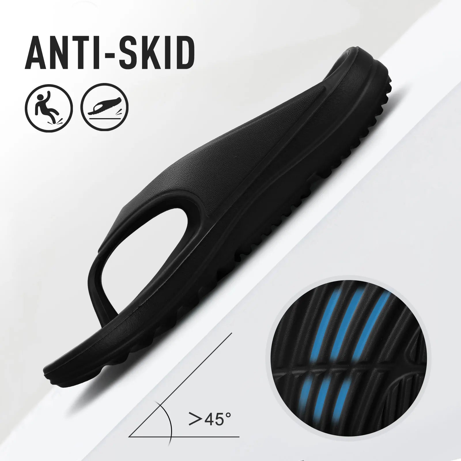 Shevalues sandálias ortopédicas masculinas moda casais praia flip flop verão ao ar livre sandálias macias com suporte de arco slides de banheiro