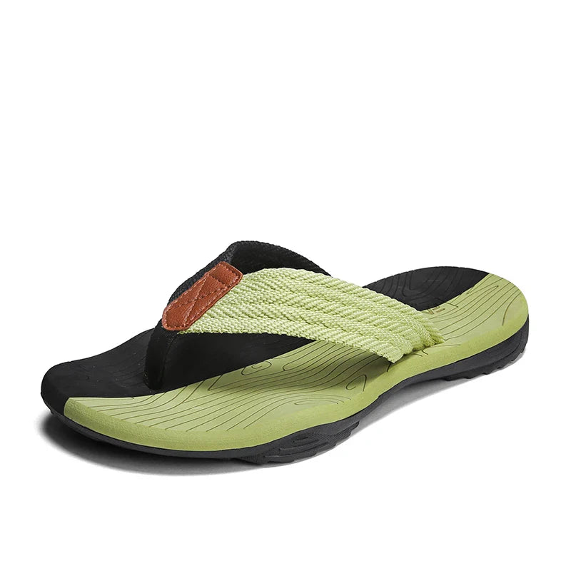 Chinelos masculinos verão flip flops marca moda ao ar livre confortável casual slides sapatos antiderrapantes sandálias de praia 6 cores