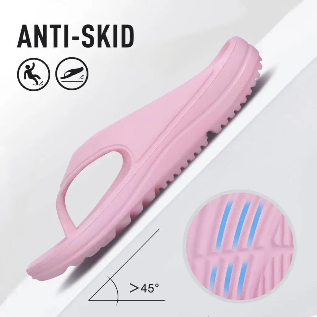 Shevalues sandálias ortopédicas masculinas moda casais praia flip flop verão ao ar livre sandálias macias com suporte de arco slides de banheiro