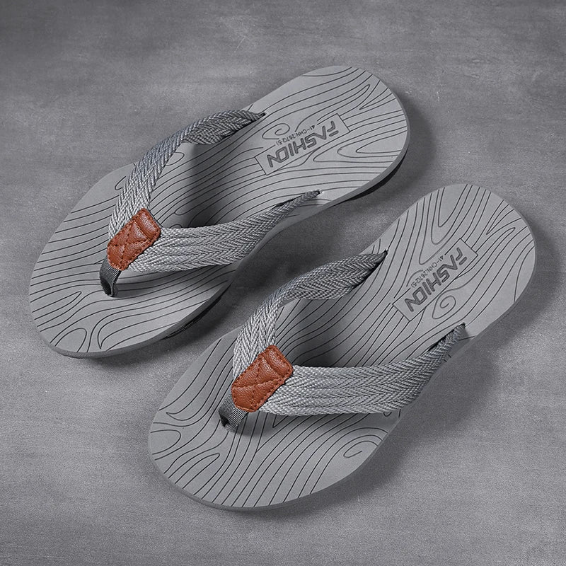 Chinelos masculinos verão flip flops marca moda ao ar livre confortável casual slides sapatos antiderrapantes sandálias de praia 6 cores