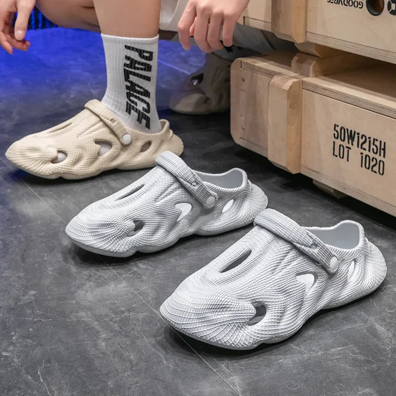 Eva Sandal Lightweight Summer Slippers For Men And Women Breathable Non-Slip EVA Dry Wedges Platform Sandals Fashion Outdoor Wea