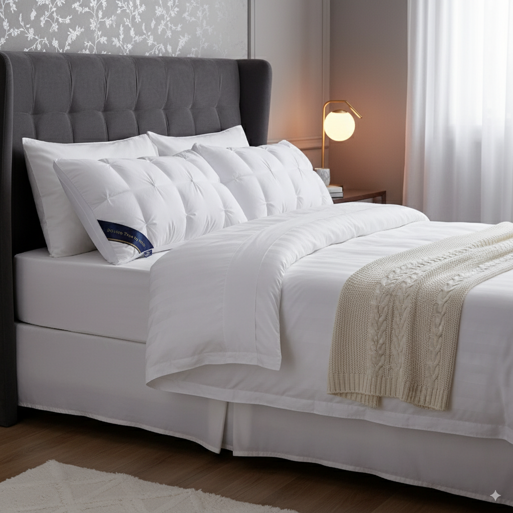 Travesseiro Hilton - Viva o luxo dos hotéis 5⭐ na sua casa  por R$297 - Leve 2 por apenas R$459 — muito mais vantagem do que levar 1 por R$297!