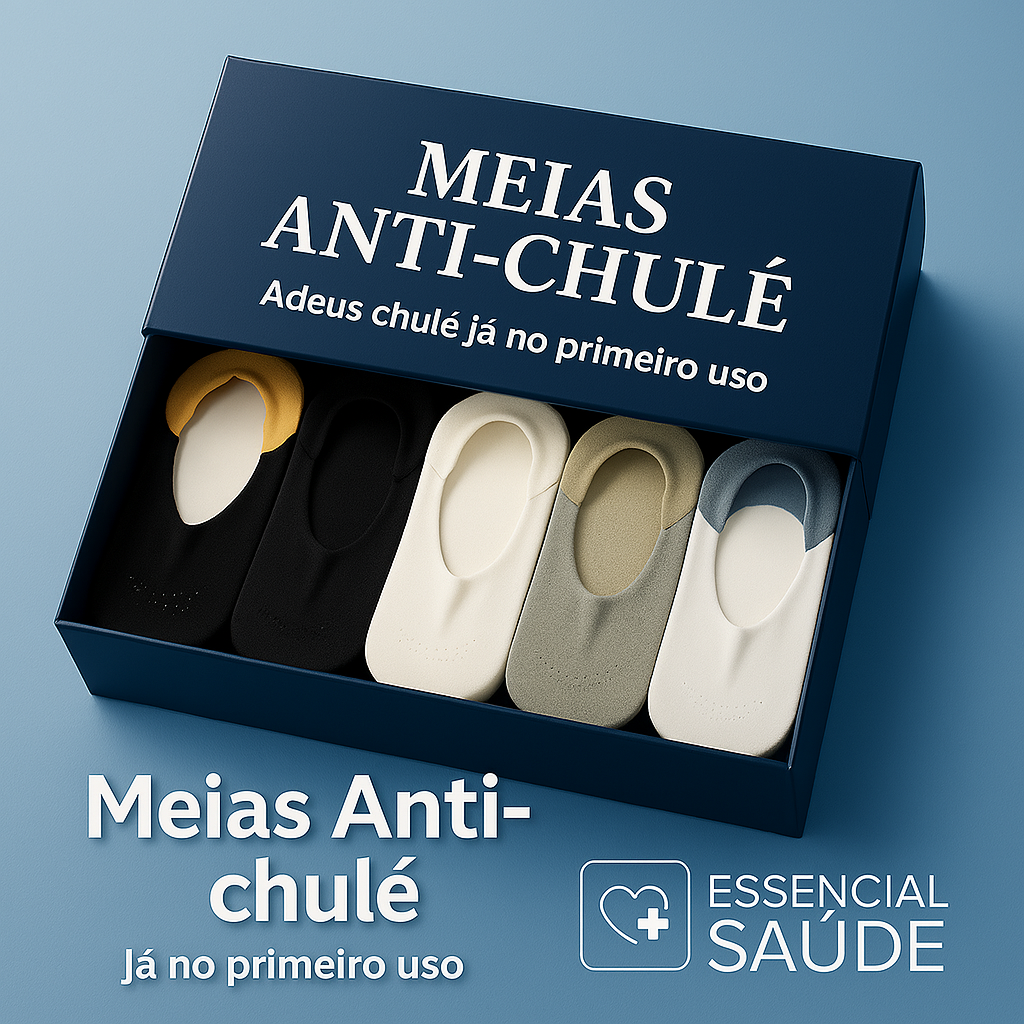Meias Premium Chulé Zero: Resultado em 24 h ou 2× seu Dinheiro de Volta – Kit 6 Pares + Frete GRÁTIS