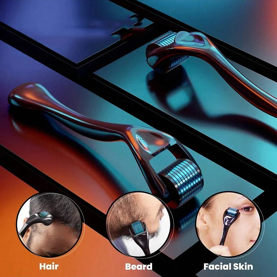 Derma Roller 540 Microagulhas – Estimulação de Colágeno e Rejuvenescimento da Pele