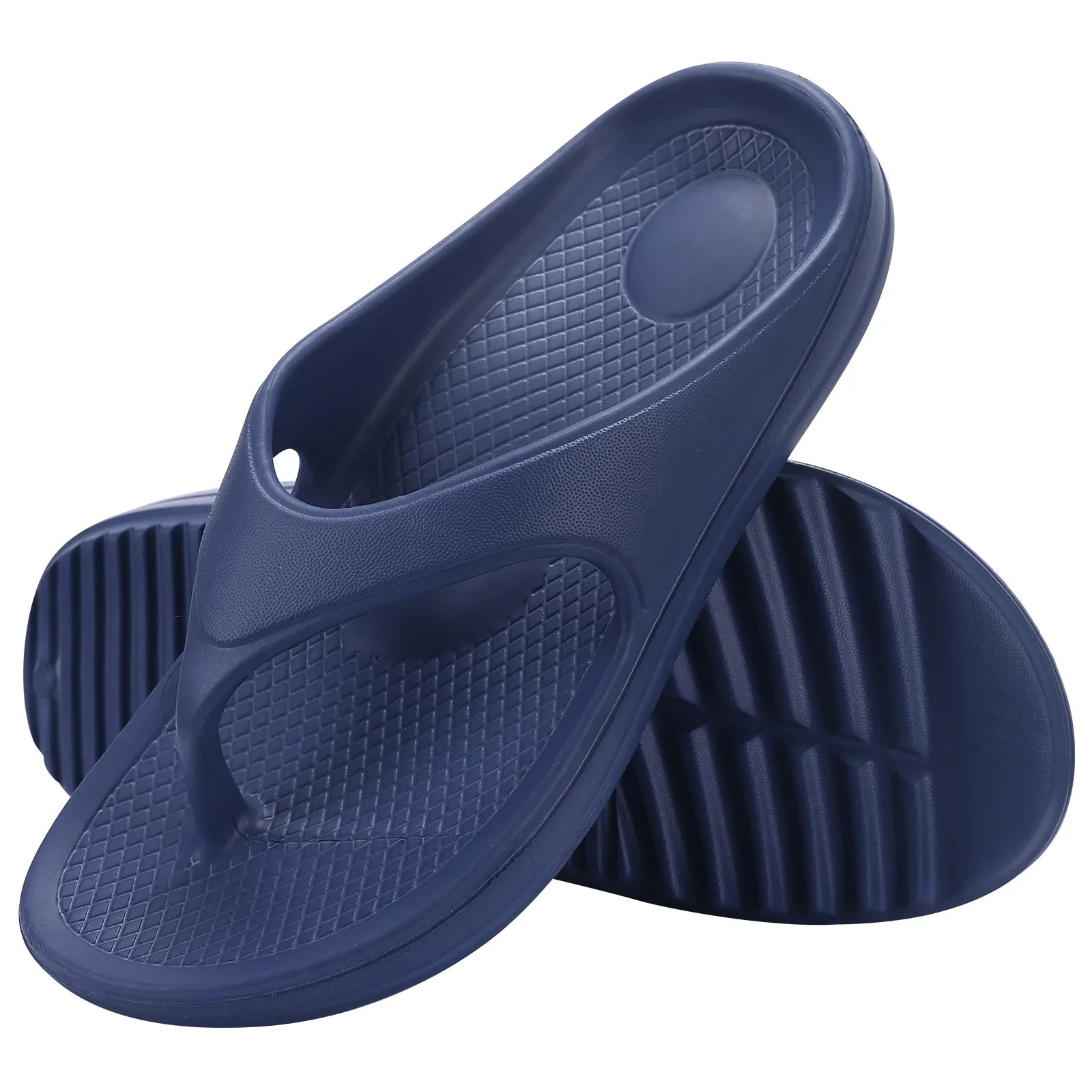 Shevalues sandálias ortopédicas masculinas moda casais praia flip flop verão ao ar livre sandálias macias com suporte de arco slides de banheiro
