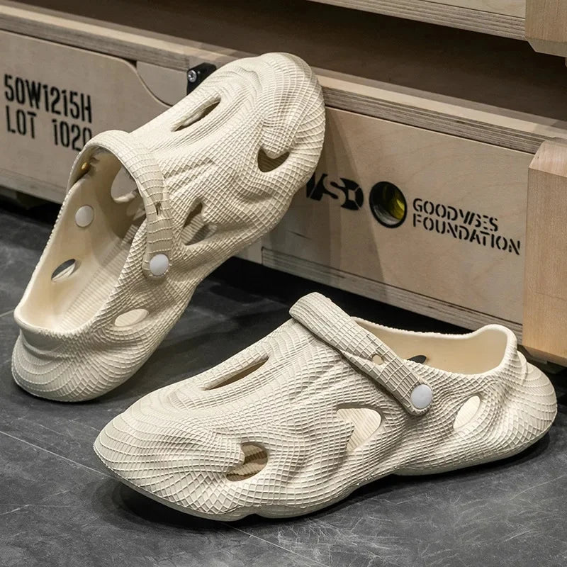 Eva Sandal Lightweight Summer Slippers For Men And Women Breathable Non-Slip EVA Dry Wedges Platform Sandals Fashion Outdoor Wea