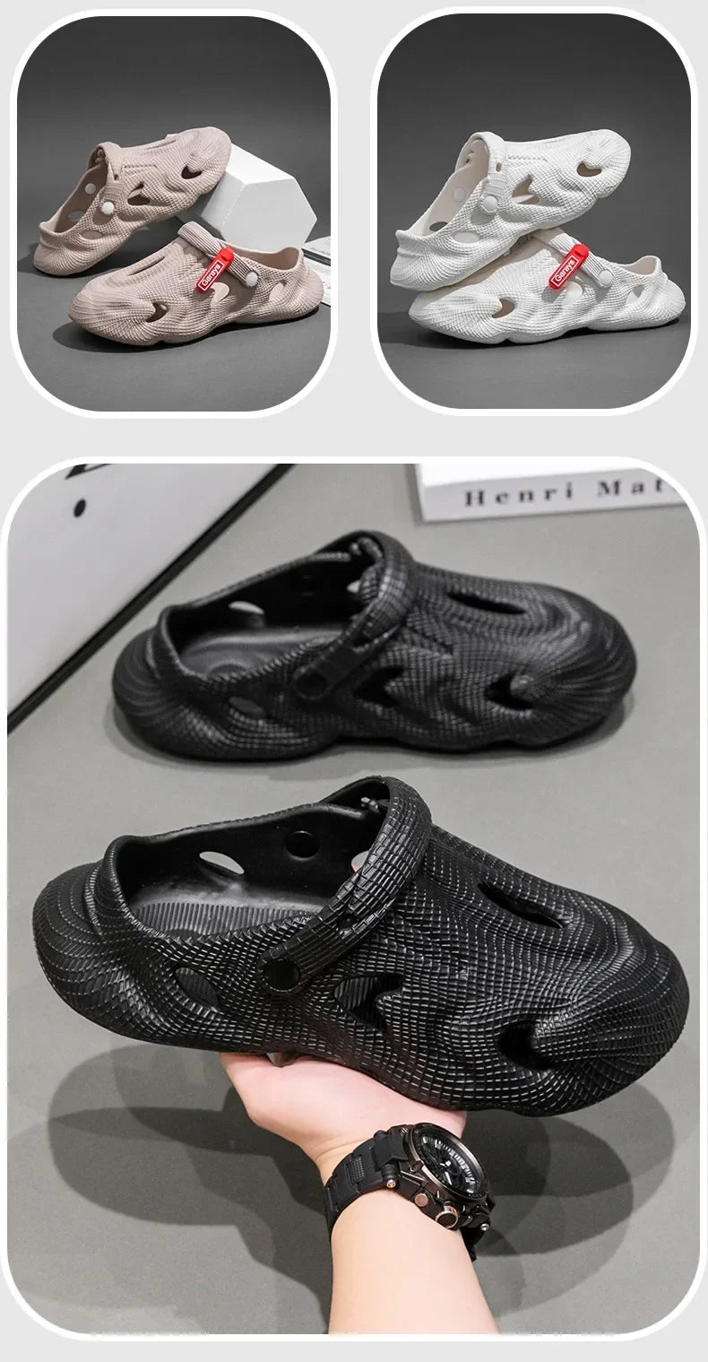 Eva Sandal Lightweight Summer Slippers For Men And Women Breathable Non-Slip EVA Dry Wedges Platform Sandals Fashion Outdoor Wea