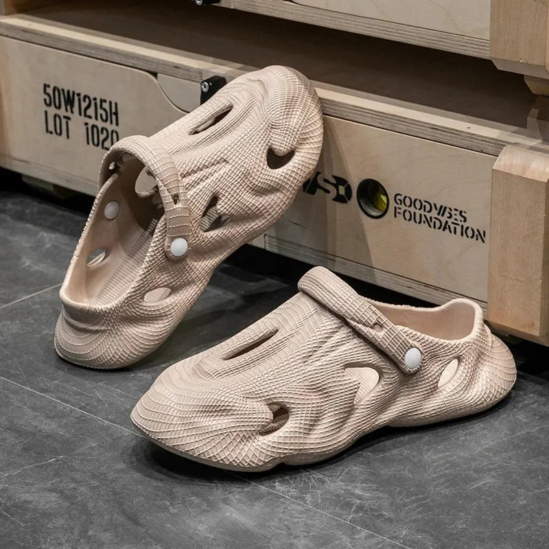 Eva Sandal Lightweight Summer Slippers For Men And Women Breathable Non-Slip EVA Dry Wedges Platform Sandals Fashion Outdoor Wea