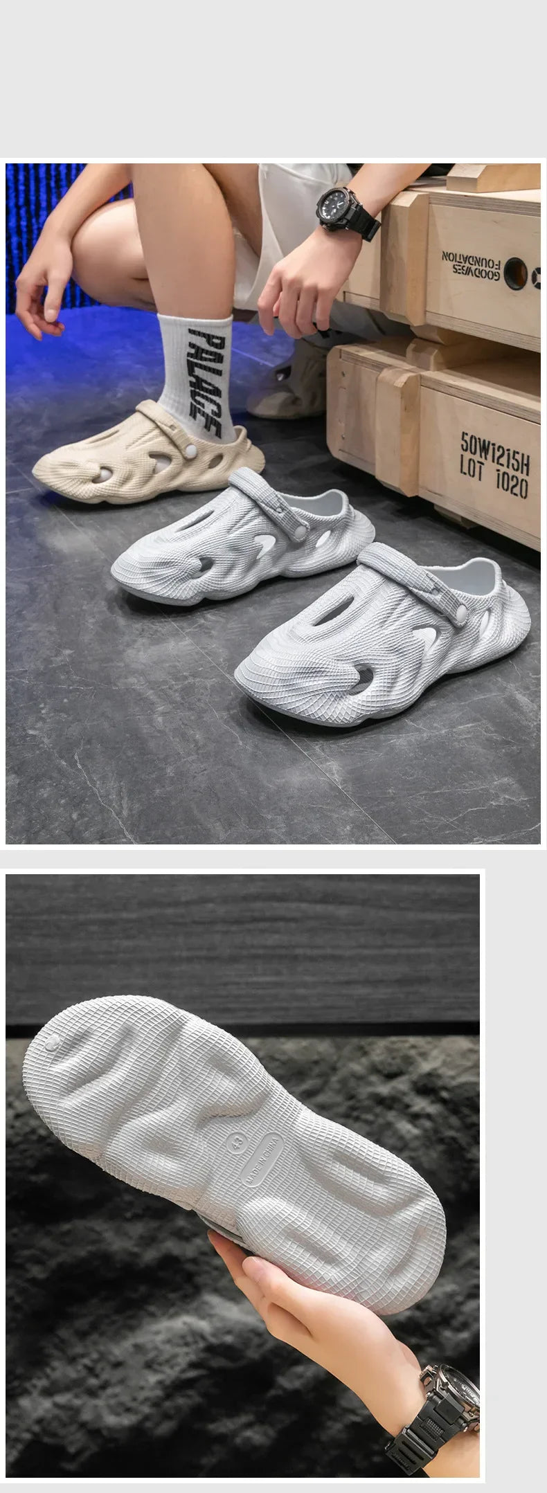 Eva Sandal Lightweight Summer Slippers For Men And Women Breathable Non-Slip EVA Dry Wedges Platform Sandals Fashion Outdoor Wea