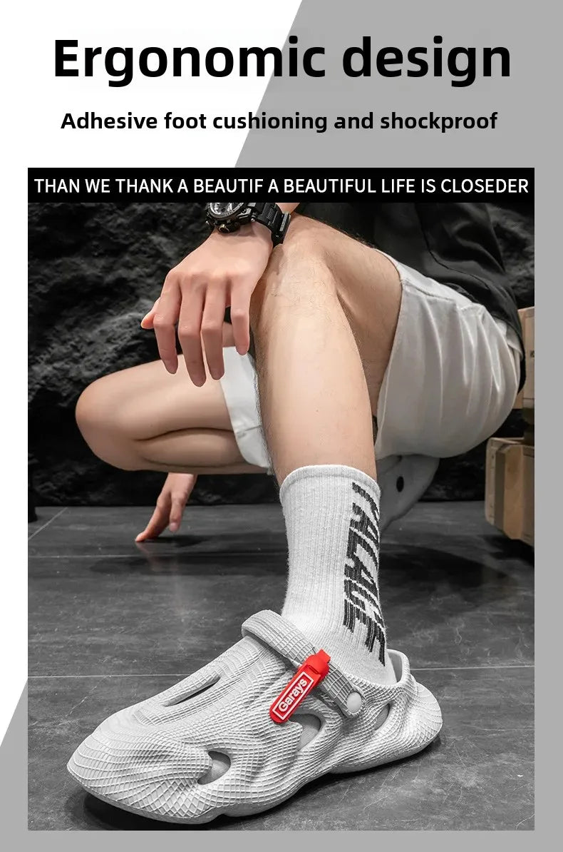 Eva Sandal Lightweight Summer Slippers For Men And Women Breathable Non-Slip EVA Dry Wedges Platform Sandals Fashion Outdoor Wea