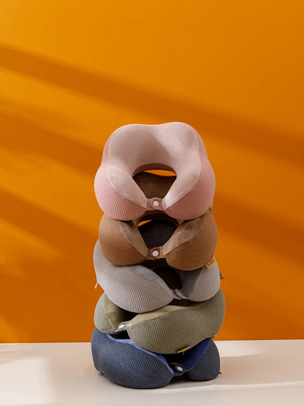 Travesseiro em forma de u, espuma de memória, recuperação lenta, pausa para almoço, travesseiro de pescoço, avião, viagem, malha, corcunda, carro, lance travesseiro