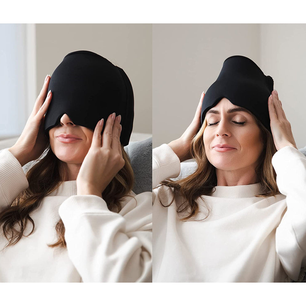 Touca Terapêutica para Enxaqueca – Alívio Imediato para Dores de Cabeça, Enxaqueca e Estresse